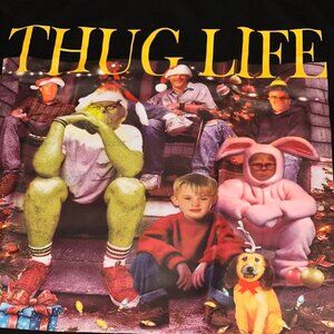 90s Christmas Thug Life TShirt - Unisex Small Nostalgia 90s NWT